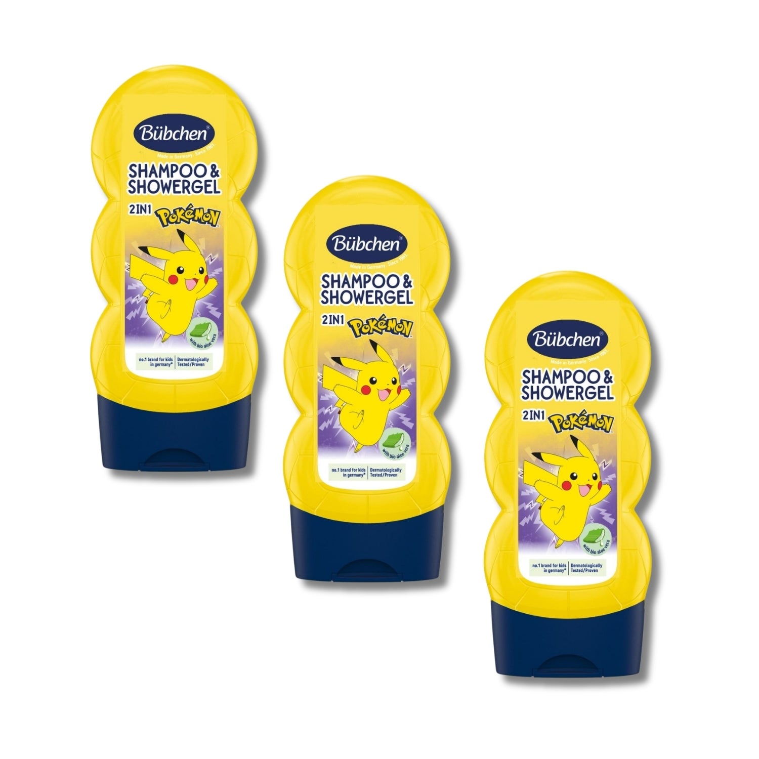 Bübchen Pikachu 2’si 1 Arada Çocuk Şampuanı ve Duş Jeli 230 ML 3'lü set