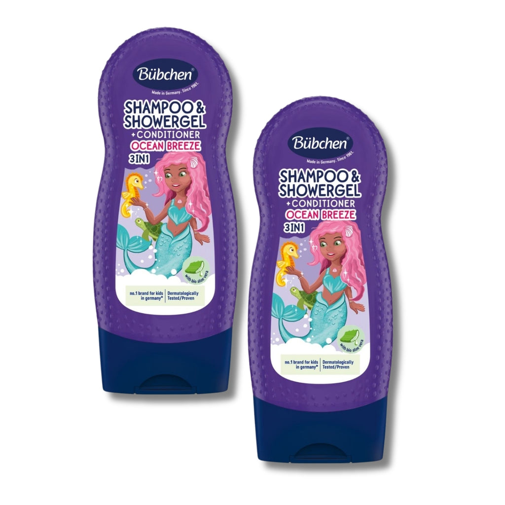 Bübchen Ocean Breeze 3’ü 1 Arada Çocuk Şampuanı, Duş Jeli ve Saç Kremi 230 ML 2'li Set