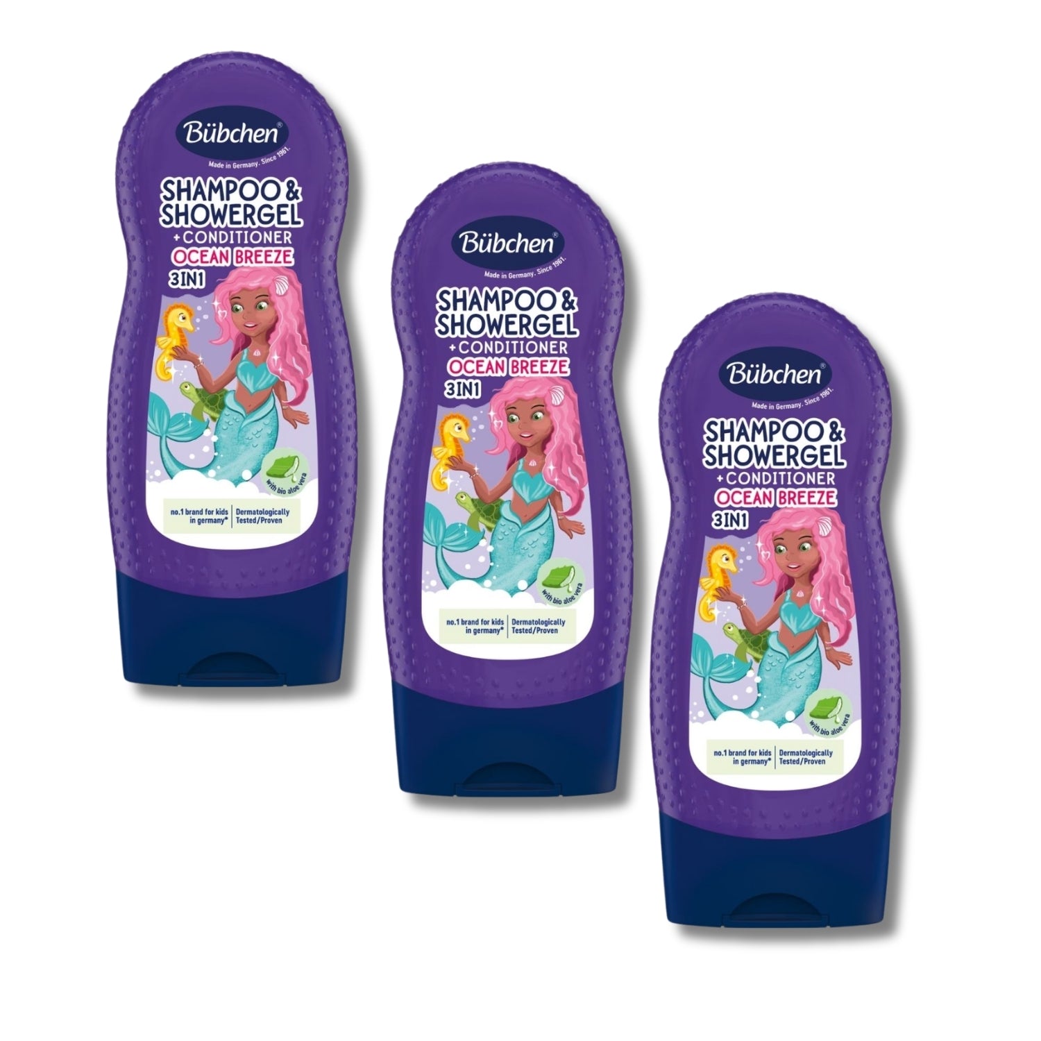 Bübchen Ocean Breeze 3’ü 1 Arada Çocuk Şampuanı, Duş Jeli ve Saç Kremi 230 ML 3'lü Set