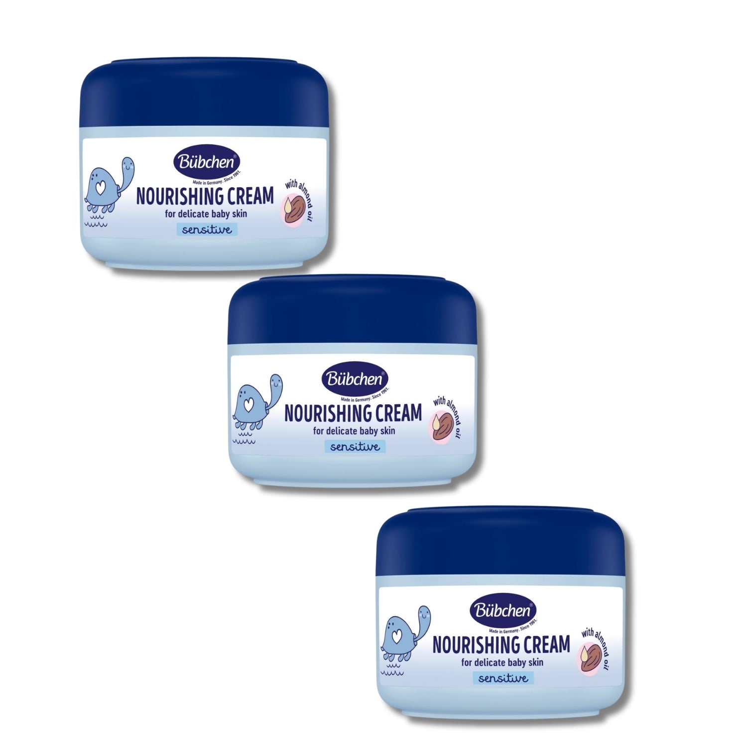 Bübchen Besleyici ve Nemlendirici Bebek Kremi 75 ML 3'lü  Set