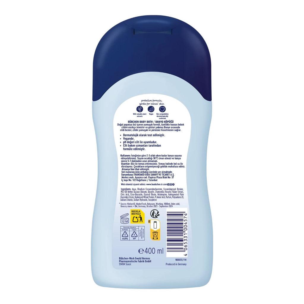 Bübchen Bebek Banyo Köpüğü 400 ML 3'lü Set
