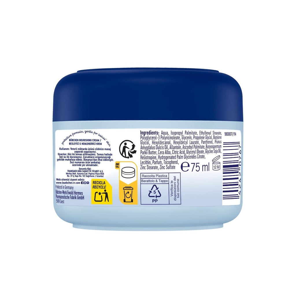 Bübchen Besleyici ve Nemlendirici Bebek Kremi 75 ML 2'li Set