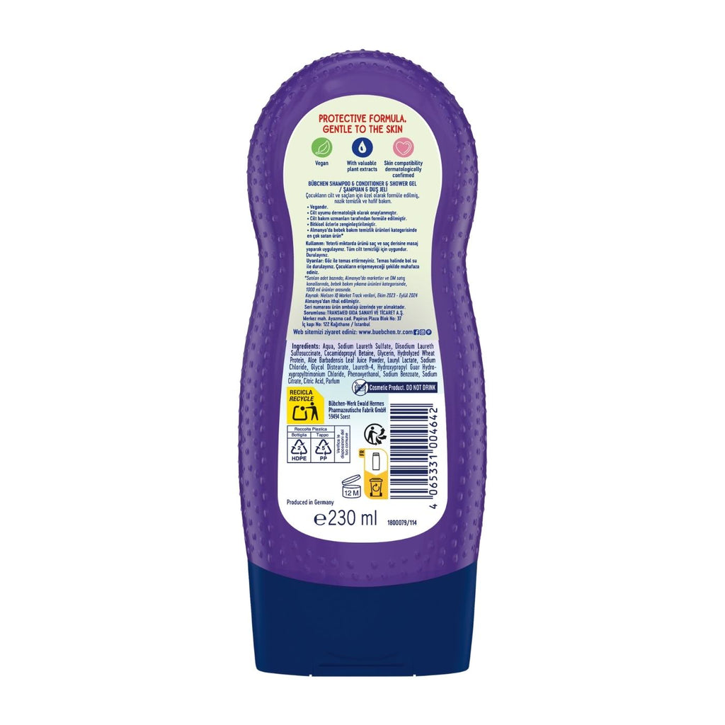 Bübchen Ocean Breeze 3’ü 1 Arada Çocuk Şampuanı, Duş Jeli ve Saç Kremi 230 ML